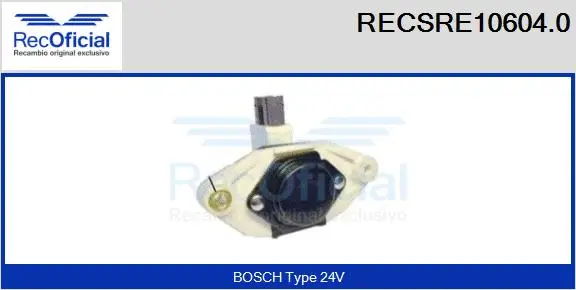 Alternator Regulator (RECSRE10604.0)