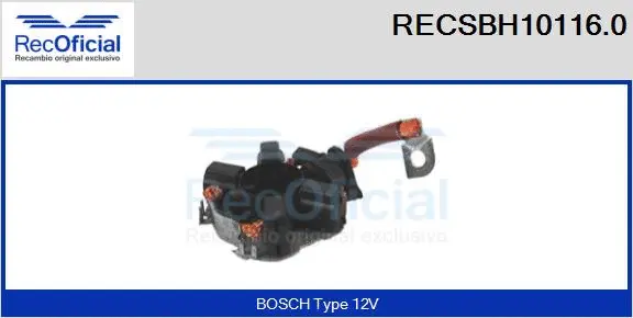 Holder, carbon brushes (RECSBH10116.0)