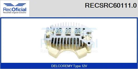 Rectifier, alternator (RECSRC60111.0)