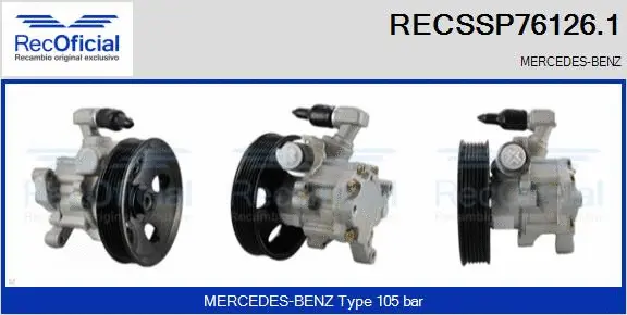 Hydraulic Pump, steering (RECSSP76126.1)