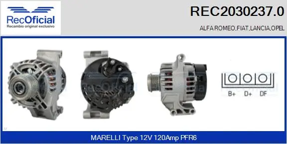 Alternator (REC2030237.0)