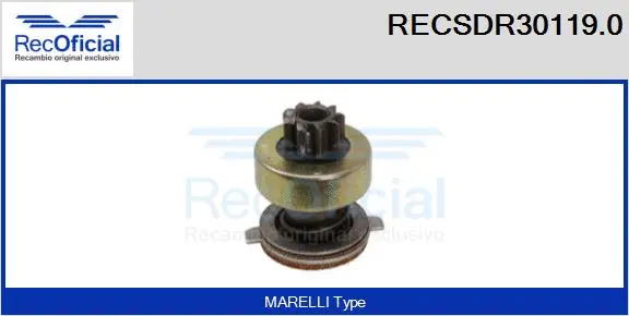 Pinion, starter (RECSDR30119.0)