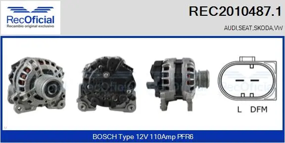 Alternator (REC2010487.1)