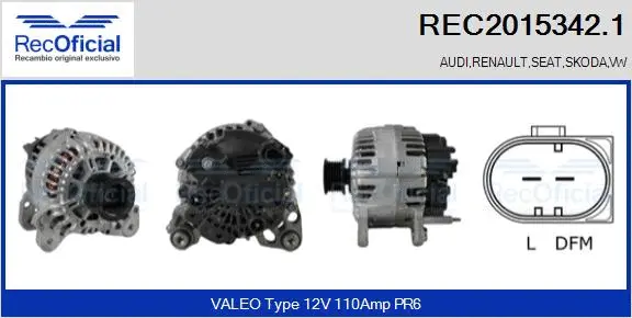 Alternator (REC2015342.1)