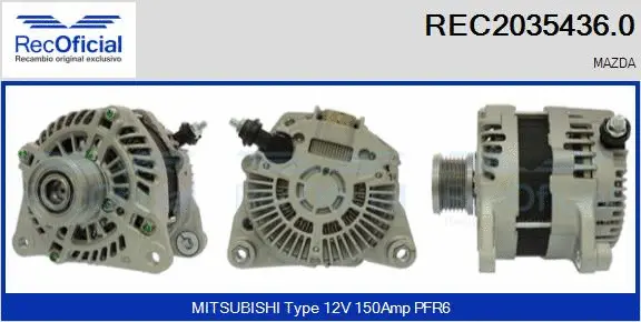 Alternator (REC2035436.0)
