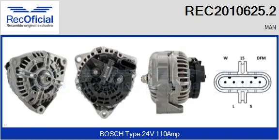 Alternator (REC2010625.2)