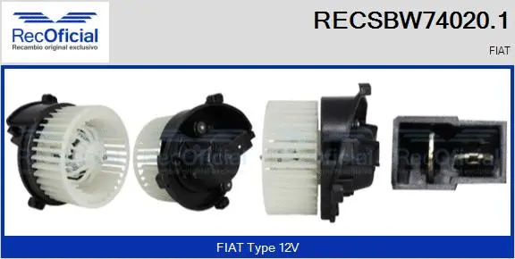 Interior Blower (RECSBW74020.1)