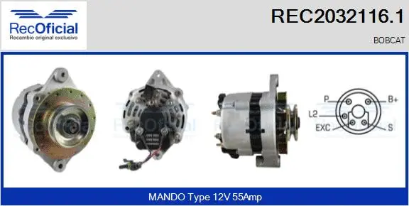 Alternator (REC2032116.1)