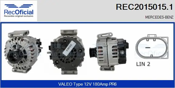 Alternator (REC2015015.1)