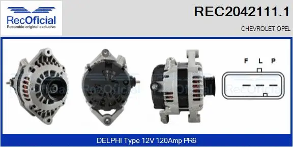 Alternator (REC2042111.1)
