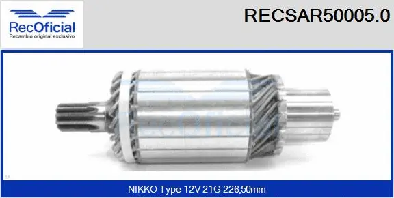 Armature, starter (RECSAR50005.0)