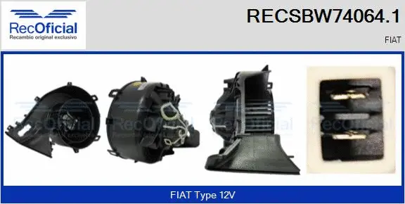 Interior Blower (RECSBW74064.1)