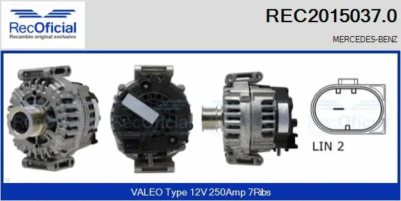 Alternator (REC2015037.0)