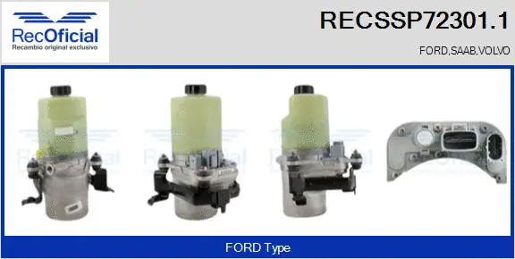 Hydraulic Pump, steering (RECSSP72301.1)