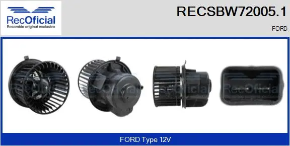 Interior Blower (RECSBW72005.1)