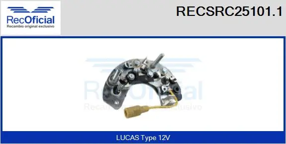 Rectifier, alternator (RECSRC25101.1)