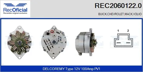 Alternator (REC2060122.0)