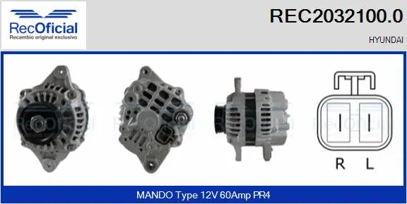 Alternator (REC2032100.0)