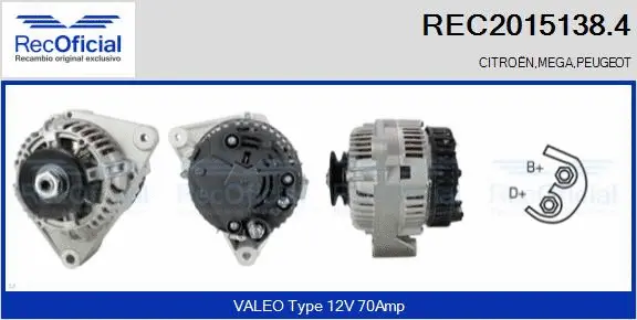 Alternator (REC2015138.4)