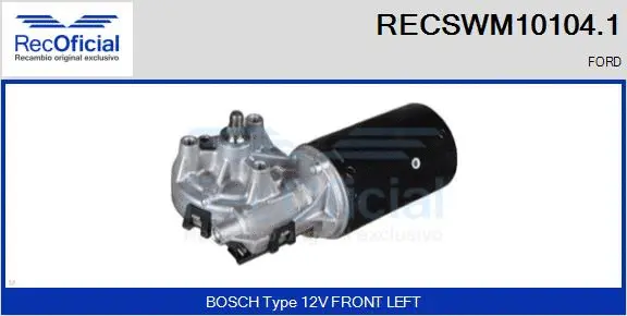 Wiper Motor (RECSWM10104.1)