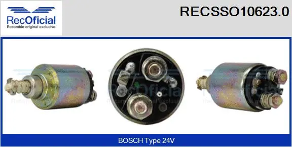 Solenoid Switch, starter (RECSSO10623.0)