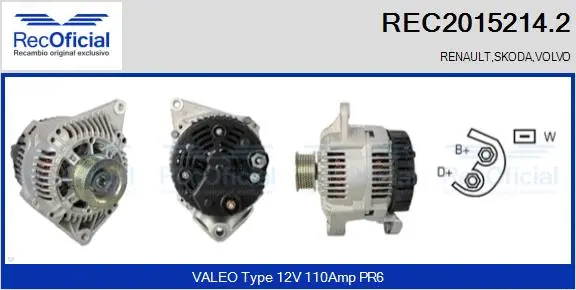 Alternator (REC2015214.2)
