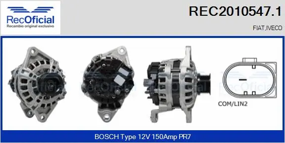 Alternator (REC2010547.1)