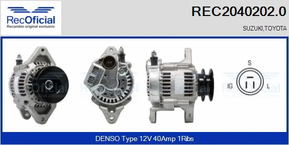 Alternator (REC2040202.0)