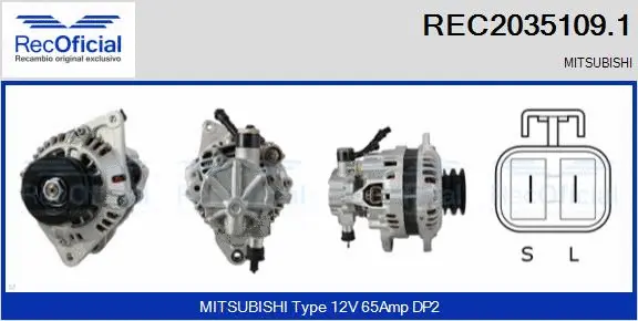 Alternator (REC2035109.1)