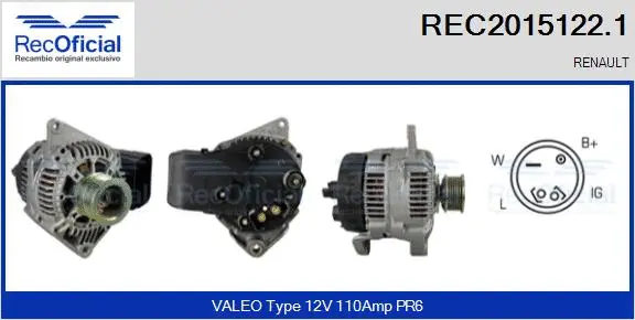 Alternator (REC2015122.1)