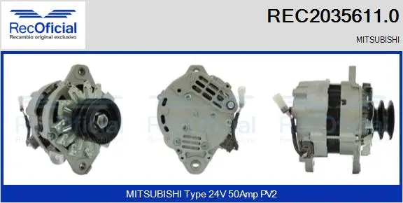 Alternator (REC2035611.0)
