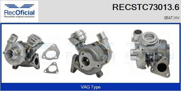 Charger, charging (supercharged/turbocharged) (RECSTC73013.6)