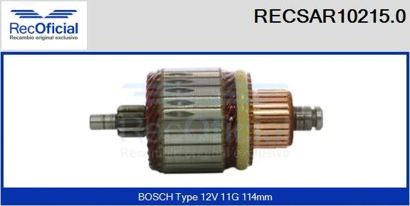 Armature, starter (RECSAR10215.0)