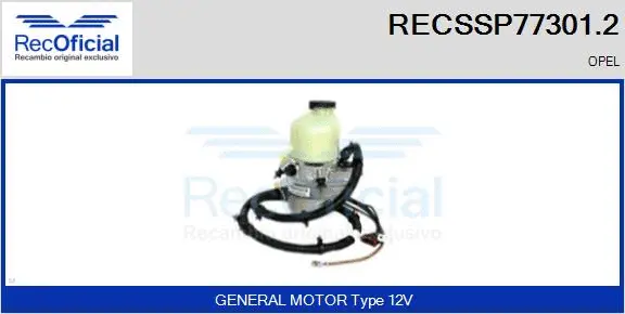 Hydraulic Pump, steering (RECSSP77301.2)