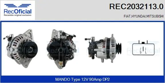 Alternator (REC2032113.0)