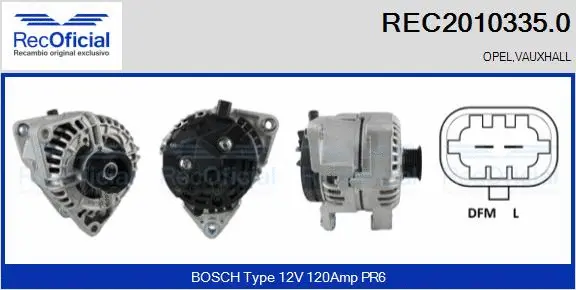 Alternator (REC2010335.0)