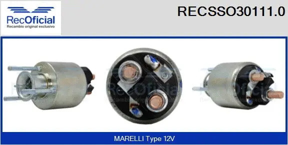 Solenoid Switch, starter (RECSSO30111.0)