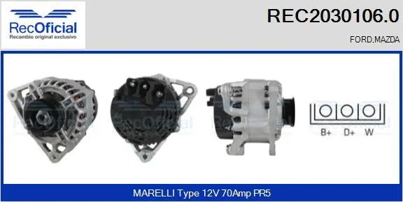Alternator (REC2030106.0)