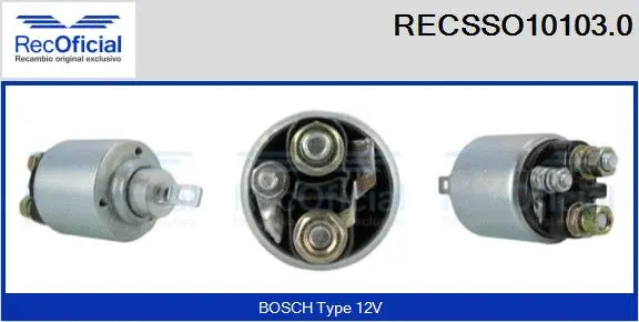 Solenoid Switch, starter (RECSSO10103.0)