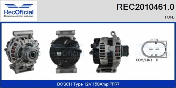 Alternator (REC2010461.0)
