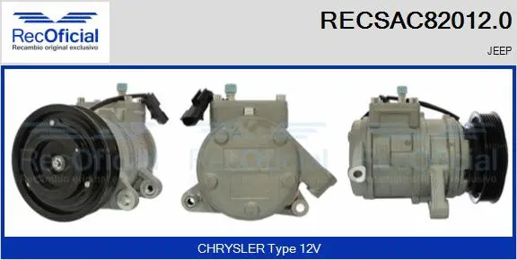 Compressor, air conditioning (RECSAC82012.0)
