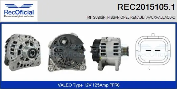 Alternator (REC2015105.1)
