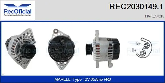 Alternator (REC2030149.1)