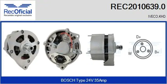 Alternator (REC2010639.0)