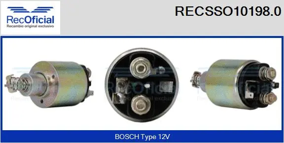 Solenoid Switch, starter (RECSSO10198.0)