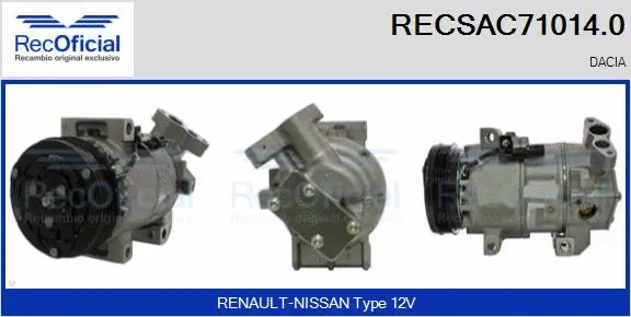 Compressor, air conditioning (RECSAC71014.0)