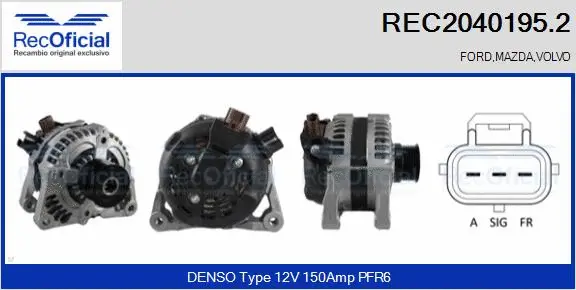 Alternator (REC2040195.2)