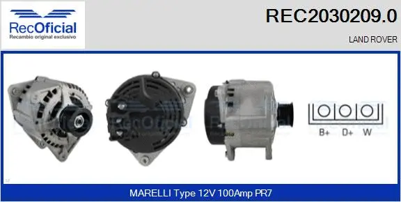 Alternator (REC2030209.0)