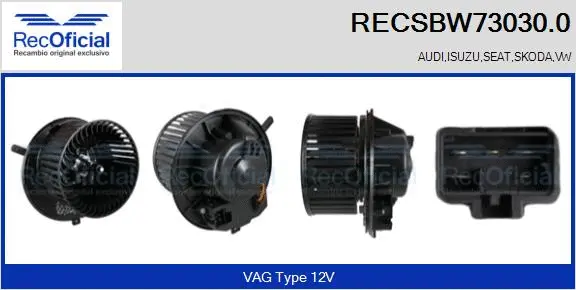 Interior Blower (RECSBW73030.0)