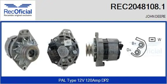 Alternator (REC2048108.1)